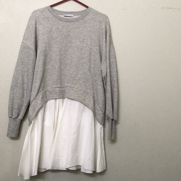 zara sweatshirt dress